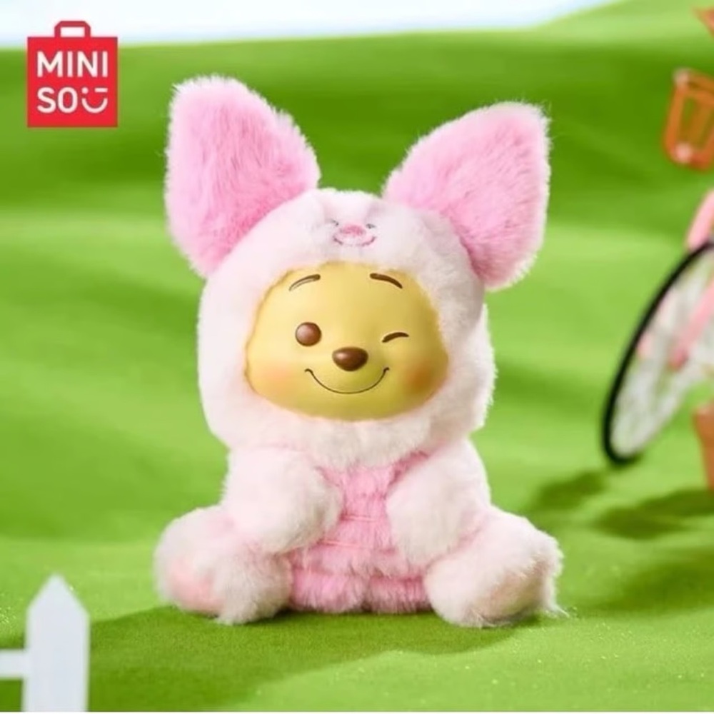 MINISO Winnie the Pooh Plush Keychain - Piglet